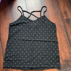 Black tank top